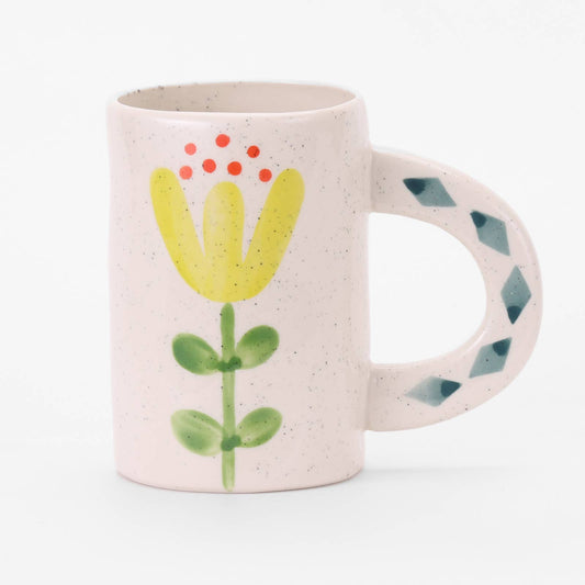 Yellow Flower Ceramic Handmade Mug - Purpose + Passion Boutique