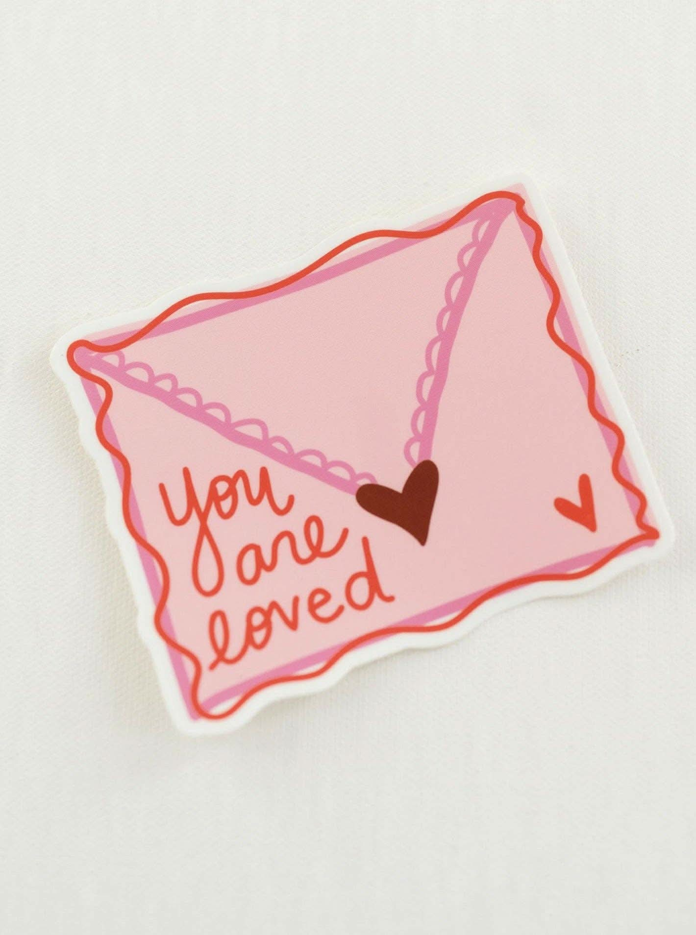 You Are Loved Envelope Sticker - Purpose + Passion Boutique