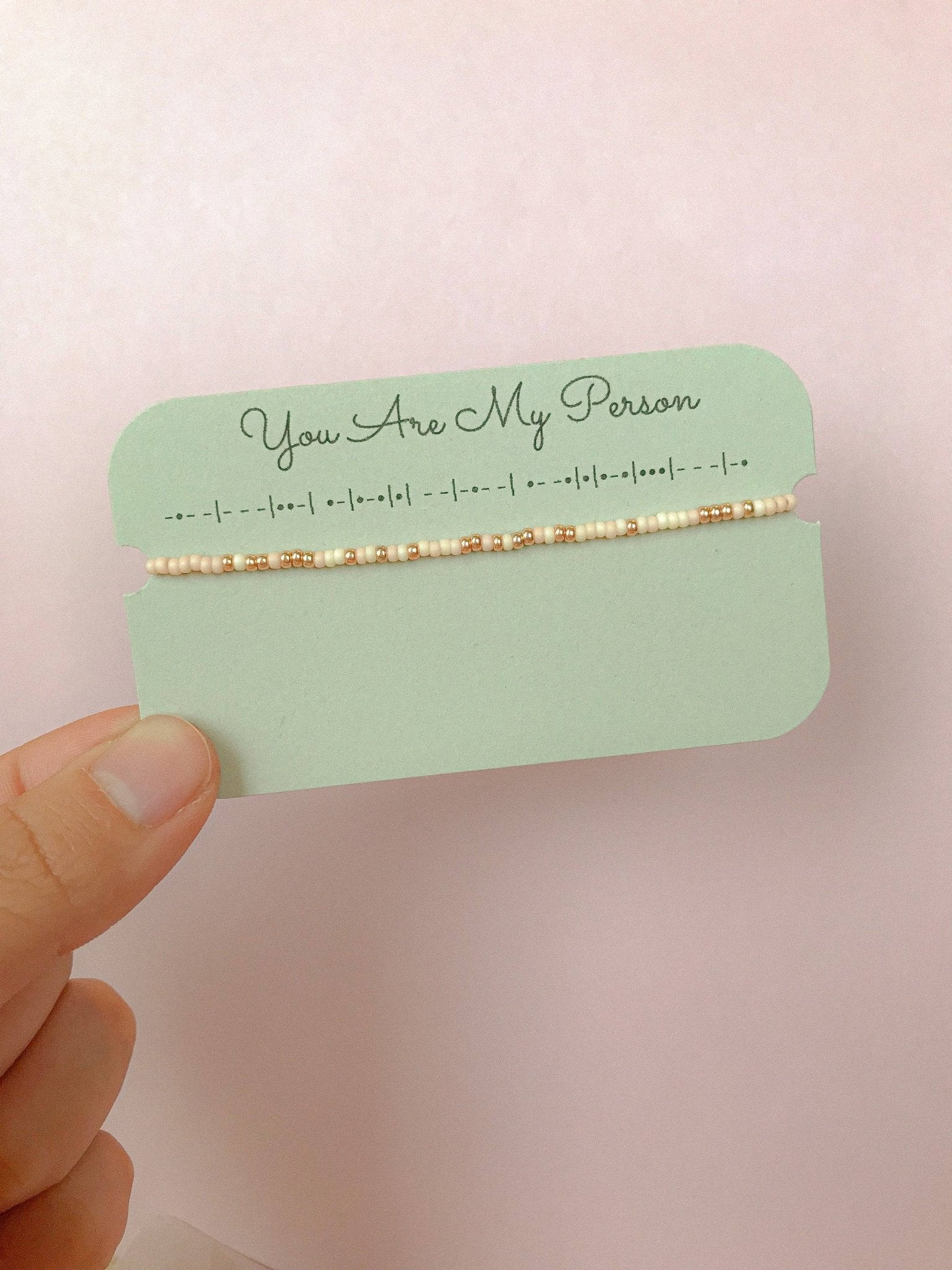 You Are My Person Morse Code Bracelet - Purpose + Passion Boutique
