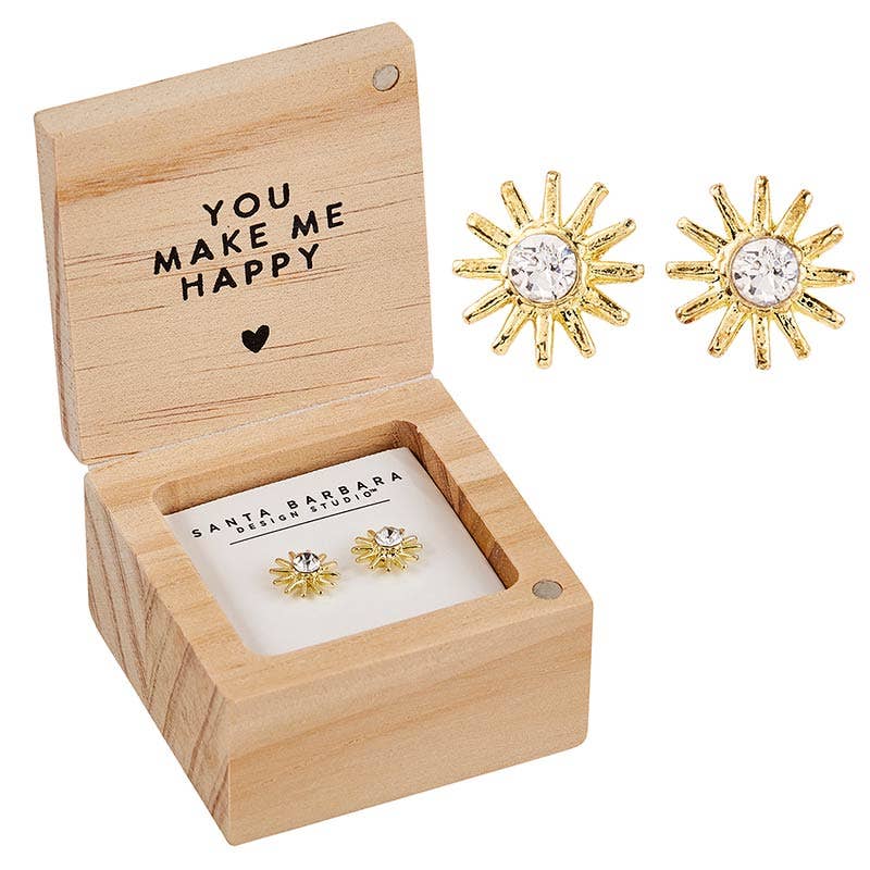 You Are My Sunshine Treasure Box Earrings - Purpose + Passion Boutique