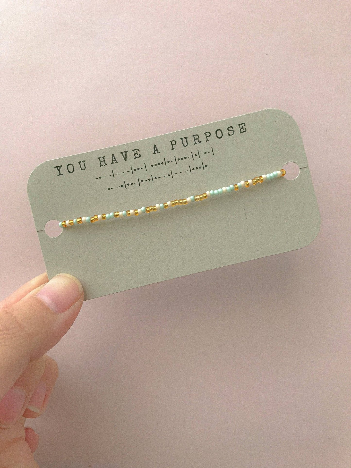 You Have a Purpose Morse Code Bracelet - Purpose + Passion Boutique