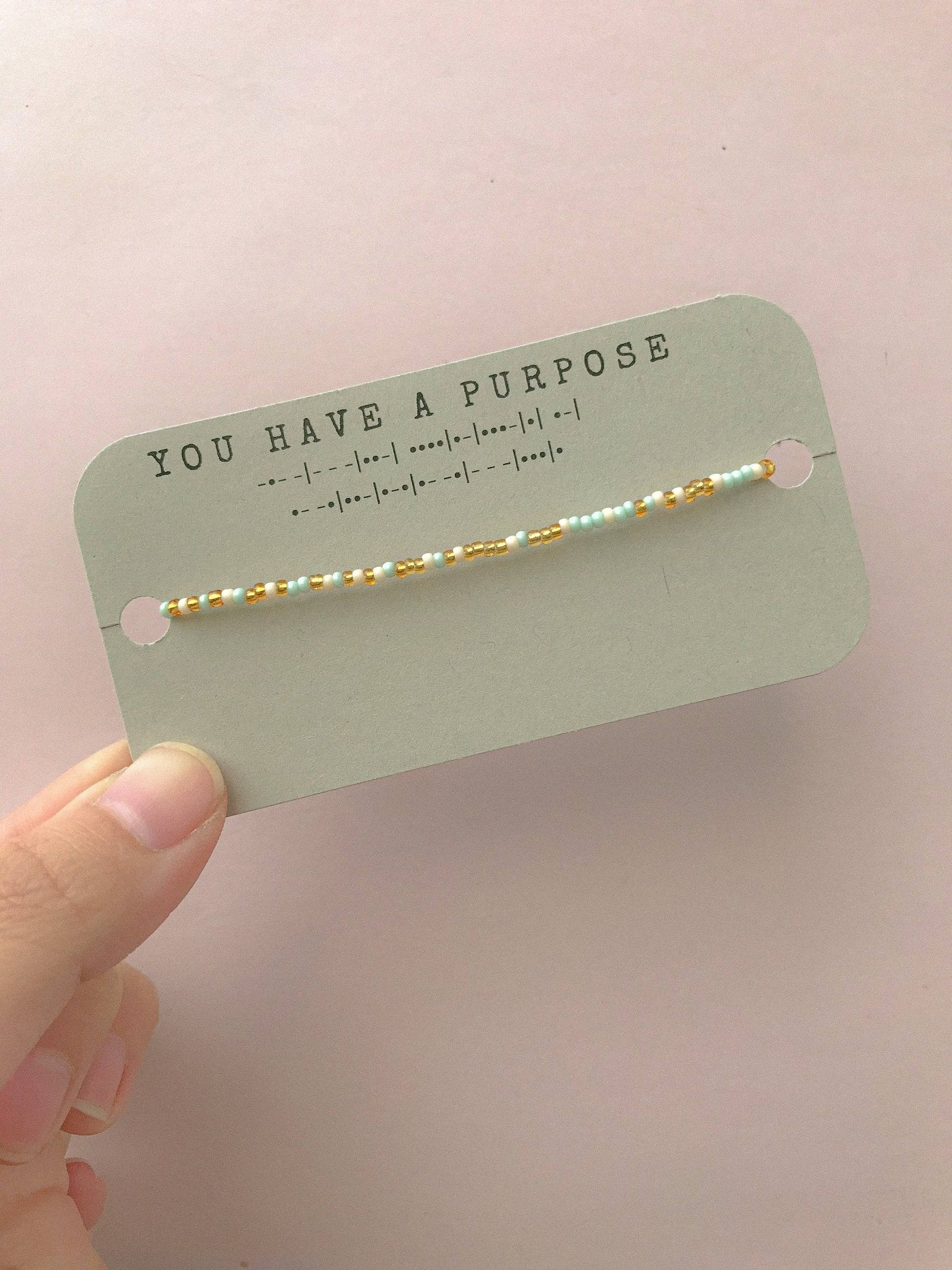 You Have a Purpose Morse Code Bracelet - Purpose + Passion Boutique