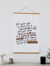 You were born to be... Poster with Hanging Wood 24x36 - Purpose + Passion Boutique