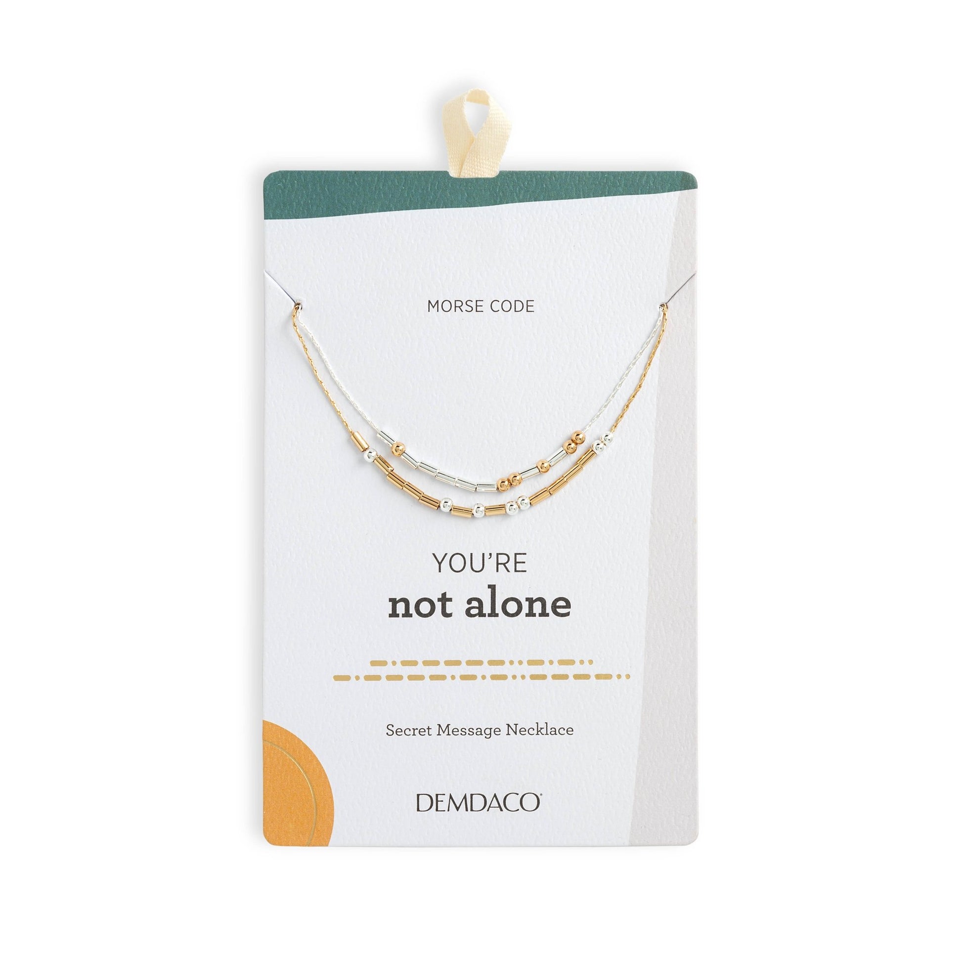 You're Not Alone Morse Code Necklace - Purpose + Passion Boutique