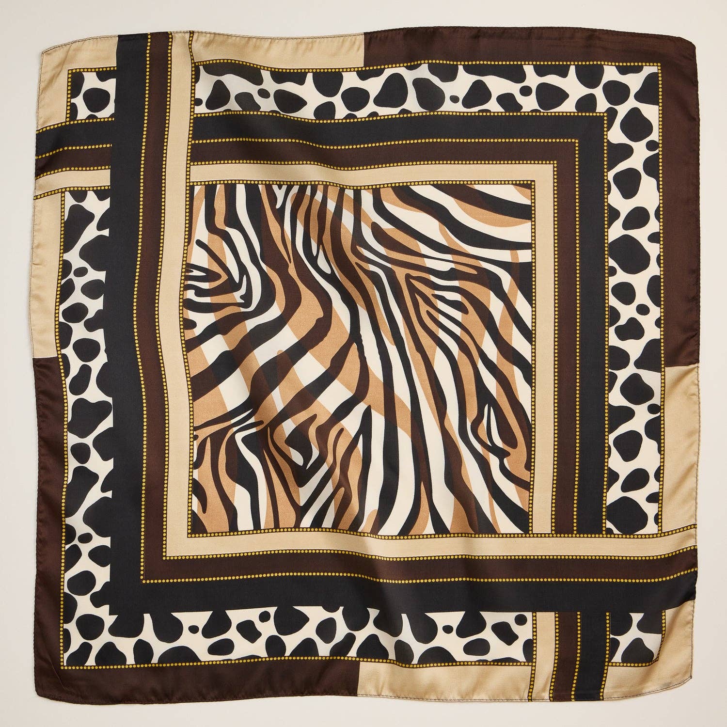 Zebra & Leopard Print Silky Scarf - Purpose + Passion Boutique