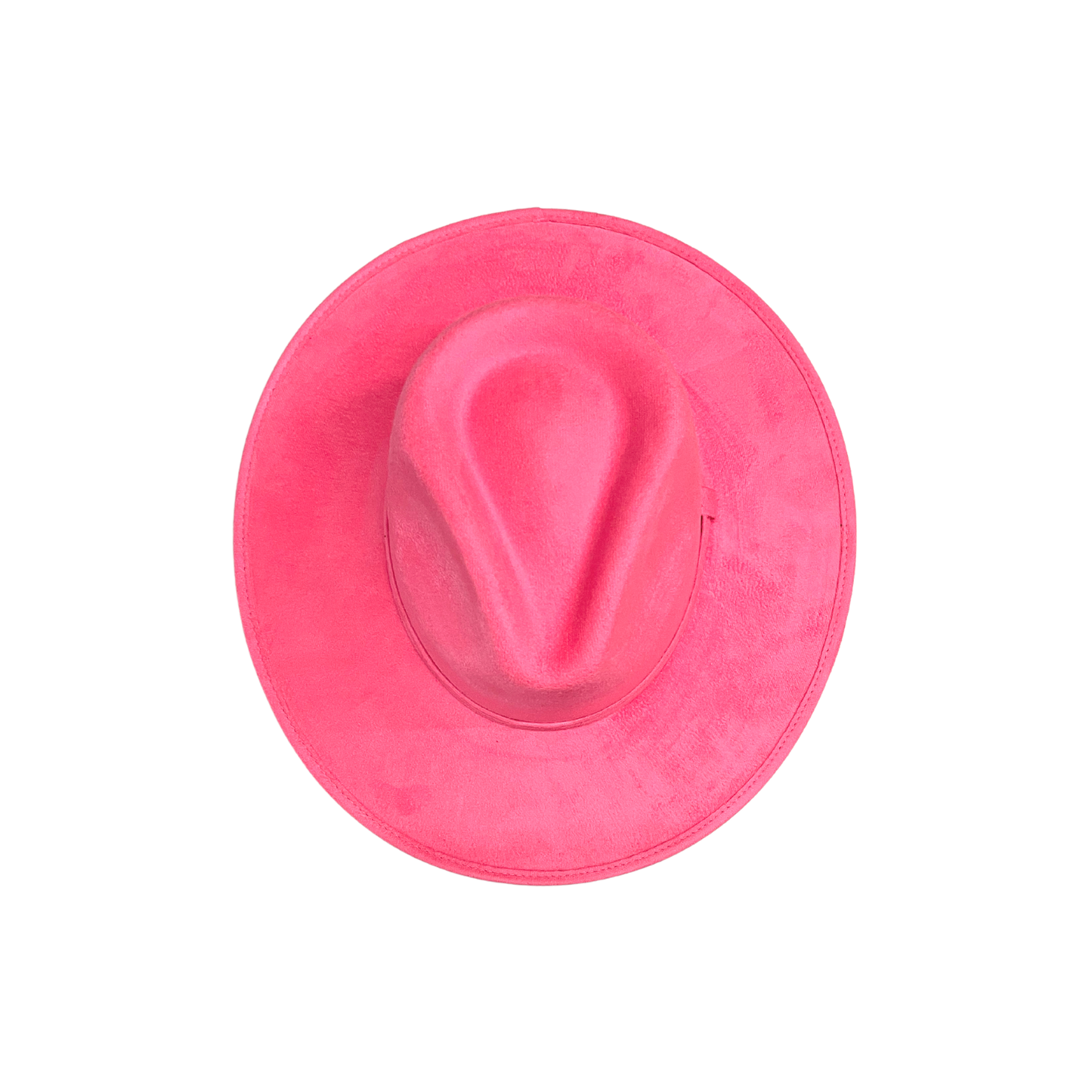 Neon Pink Rancher Vegan Suede Hat