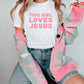 This Girl Loves Jesus Short Sleeve Graphic Tee