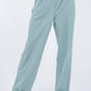 Sky Blue Contrast Trousers with Cream Stripe Details