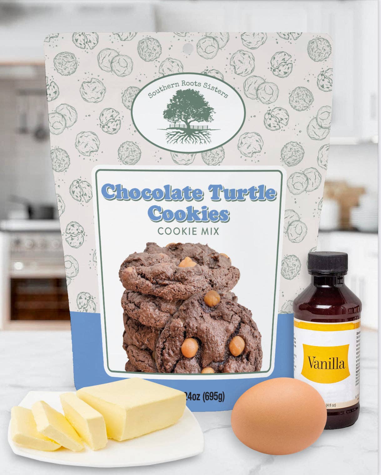 Chocolate Turtle Cookie Mix
