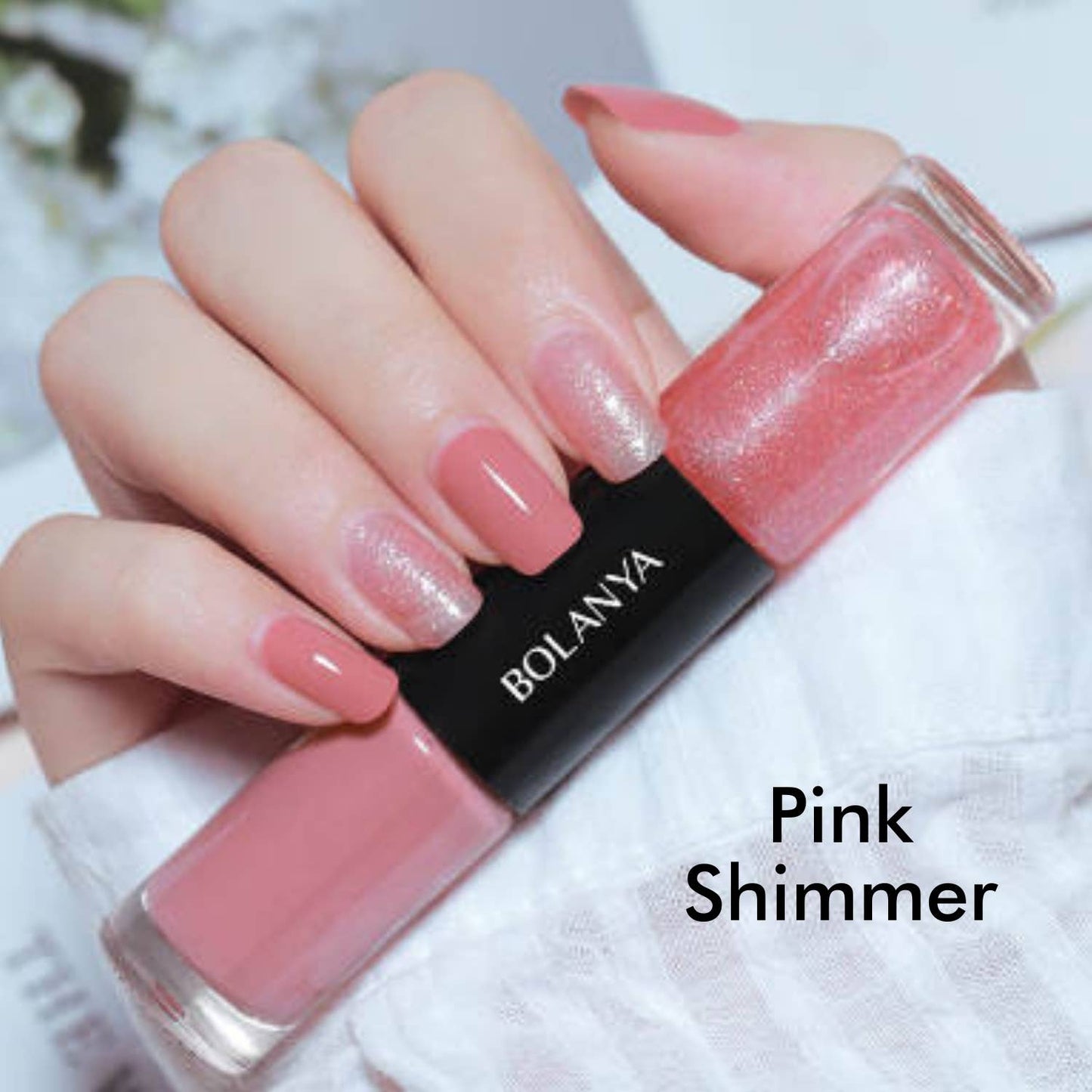 Double Nail Polish Pink Shimmer